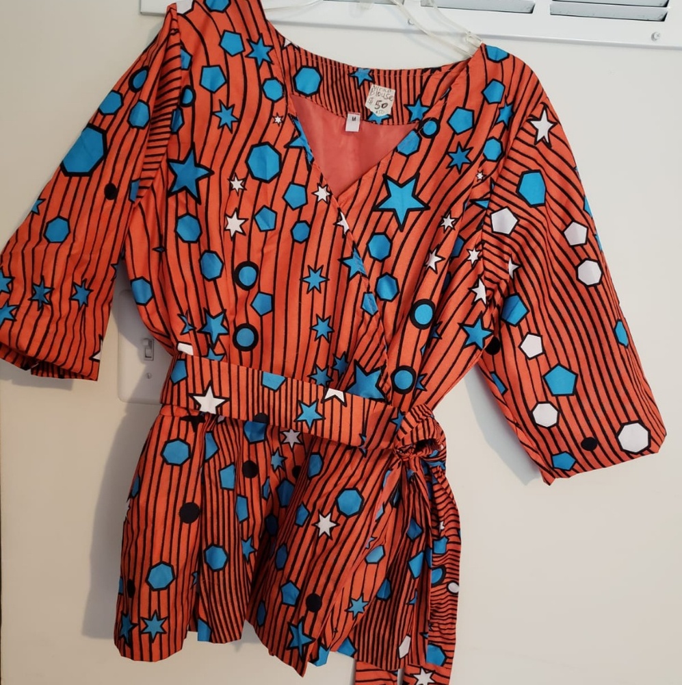 African fabric blouse